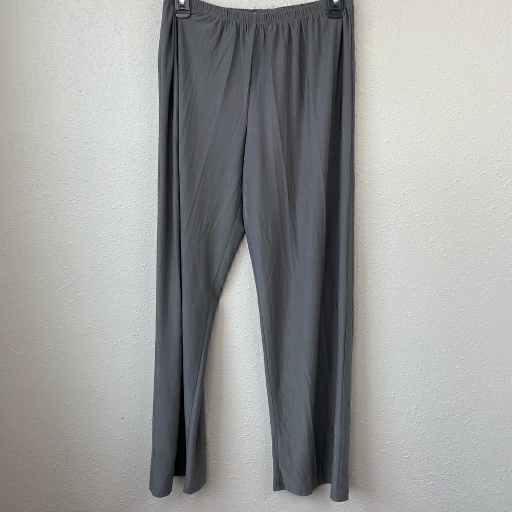 NWT Fashque Womens Gray Polyester Blend Slacks Size M